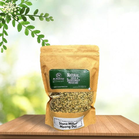 Split Green Moong Dal With Skin